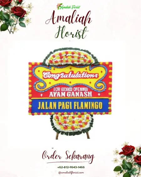 Sewa Papan Bunga Kotakan